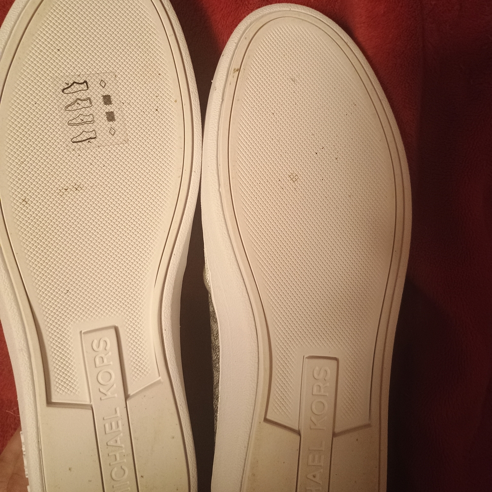 Michael Kors White/Silver Slip-On Loafers for Women - Picture 3 of 3